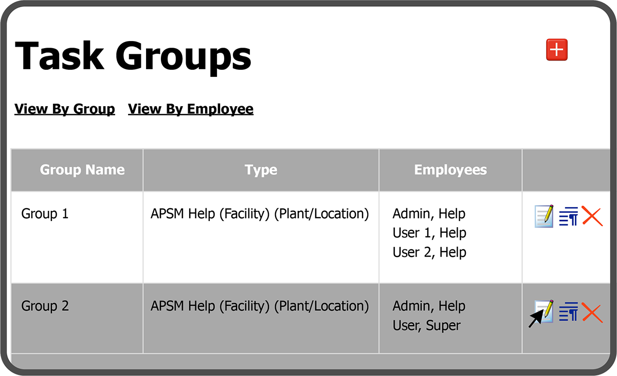 Edit Employee Group