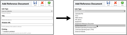 MOC Reference Link Type - System Entire SOP