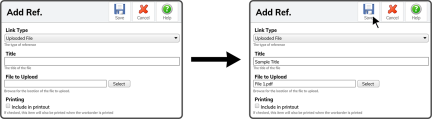 Reference Link Type - Uploaded File